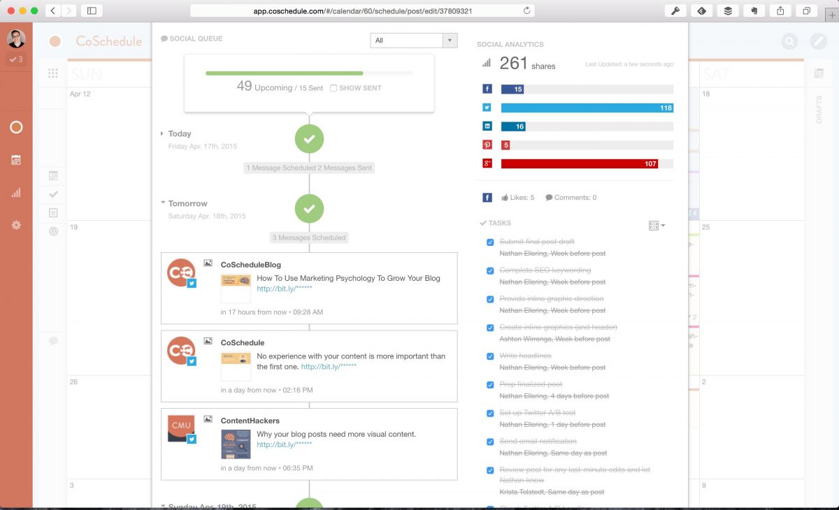 social queue in coschedule