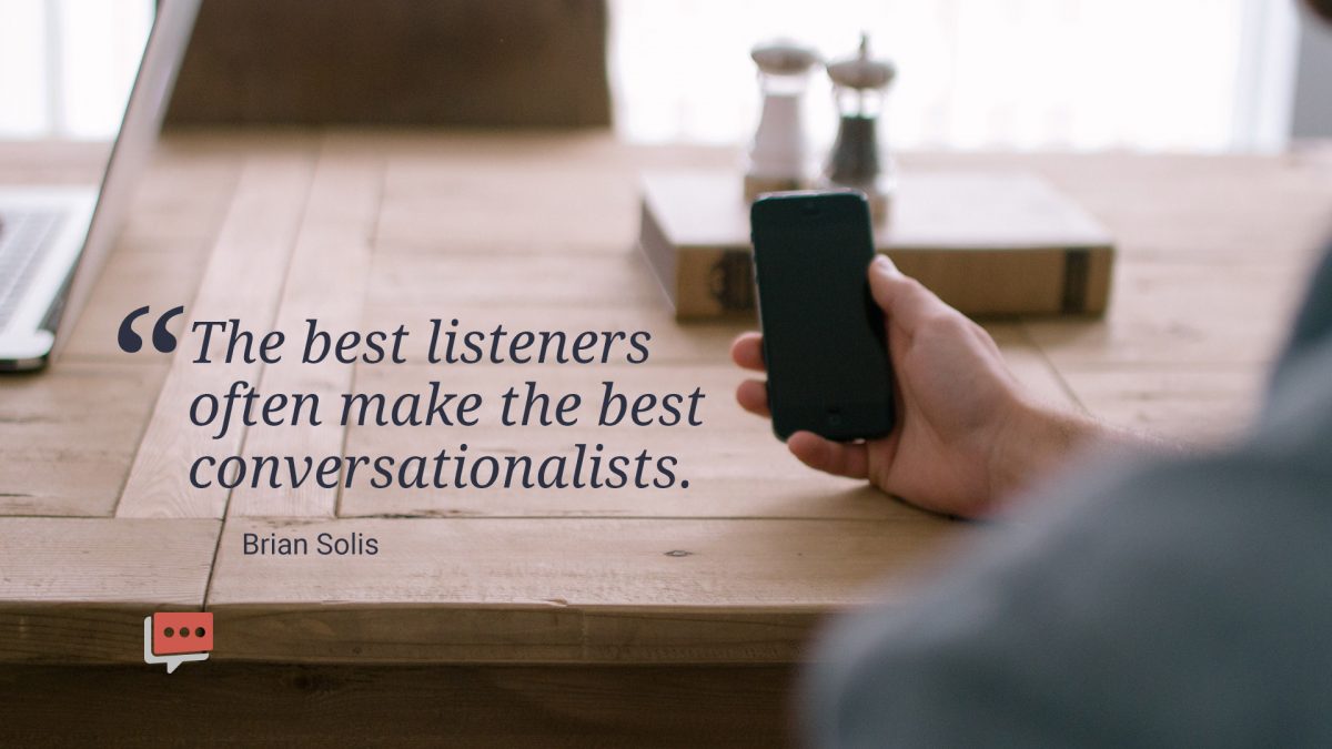 quote about being a listener