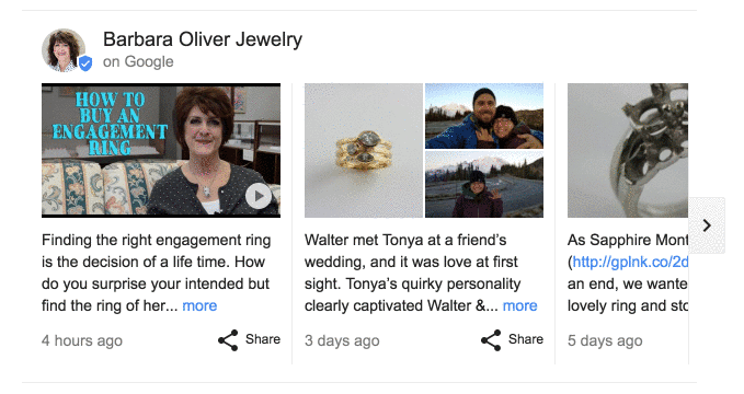 barbara oliver jewelry google post gif