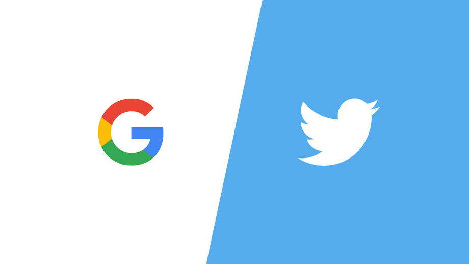 google versus twitter